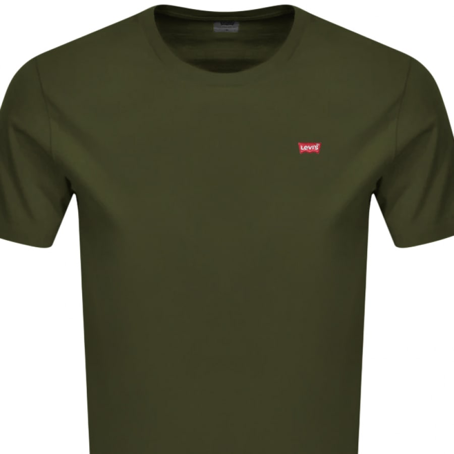 Alternative Image for ProductLevis Original Crew Neck Logo T Shirt Green2